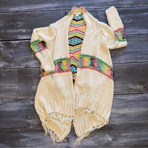 Love Stitch Frankie Cardigan in WHITE/CREAM medium/large